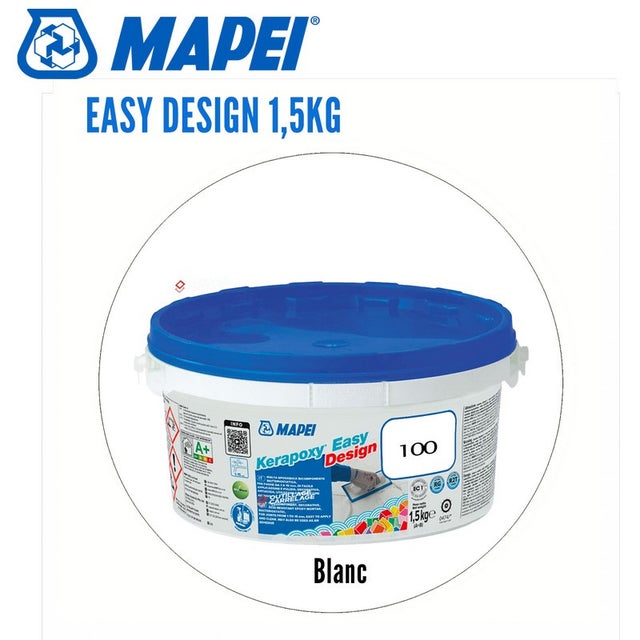 Joint époxy Kerapoxy Easy Design MAPEI - 100 Blanc - 1,5 Kg