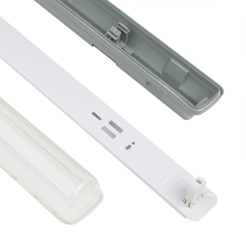 Réglette LED étanche pour Tube LED T8 120cm IP65 (boîtier vide) - SILAMP - 4