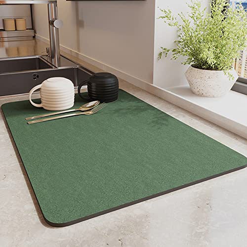 Antypoślizgowa, zmywalna mata do zlewu z włókna ziemi okrzemkowej, odpowiednia do zielonego baru