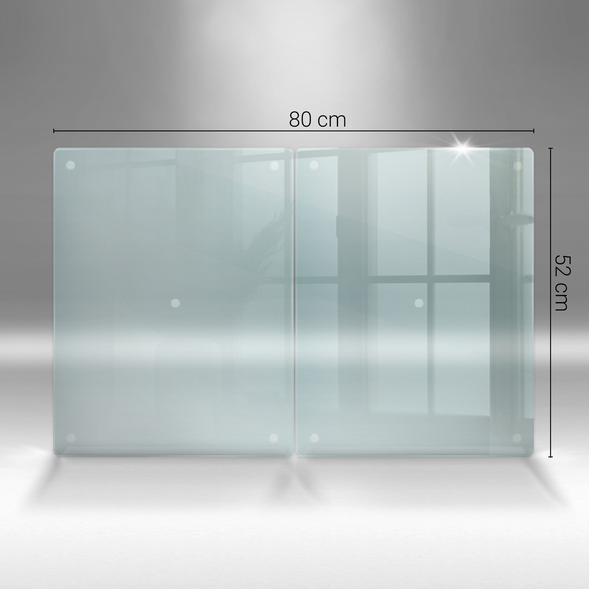 Planche à découper en verre pour la cuisine, Planches à découper 2pcs 2x40x52 cm - Duo fonctionnel pour plus de polyvalence en cuisine - 4