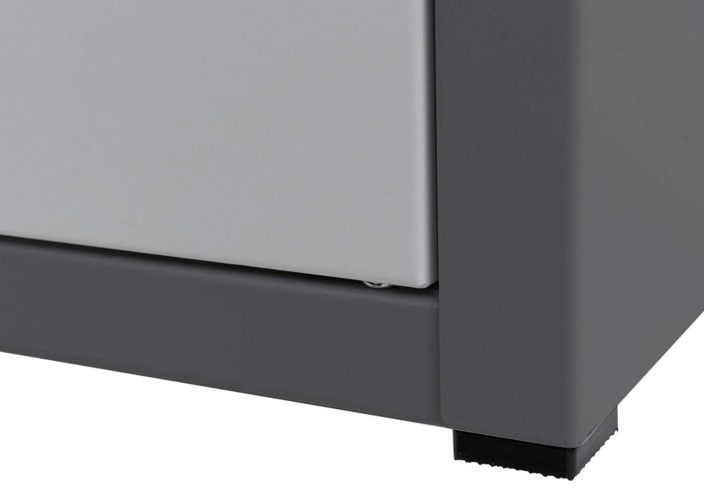 Boîte à colis HWC-O51, boîte à colis, casier à colis, boîte aux lettres 2 compartiments, acier 78 x 49 x 38 cm ~ gris foncé/gris clair - 9