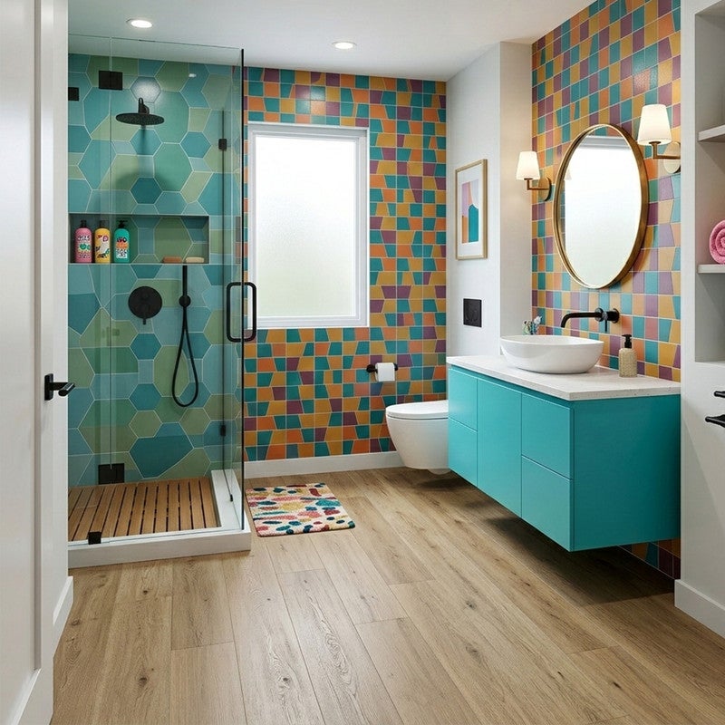 Abaco| Suelo vinílico SPC, 6mm, calidad Premium / Clic antihumedad para baño y cocina. Antideslizante. Roble Volterra - 5