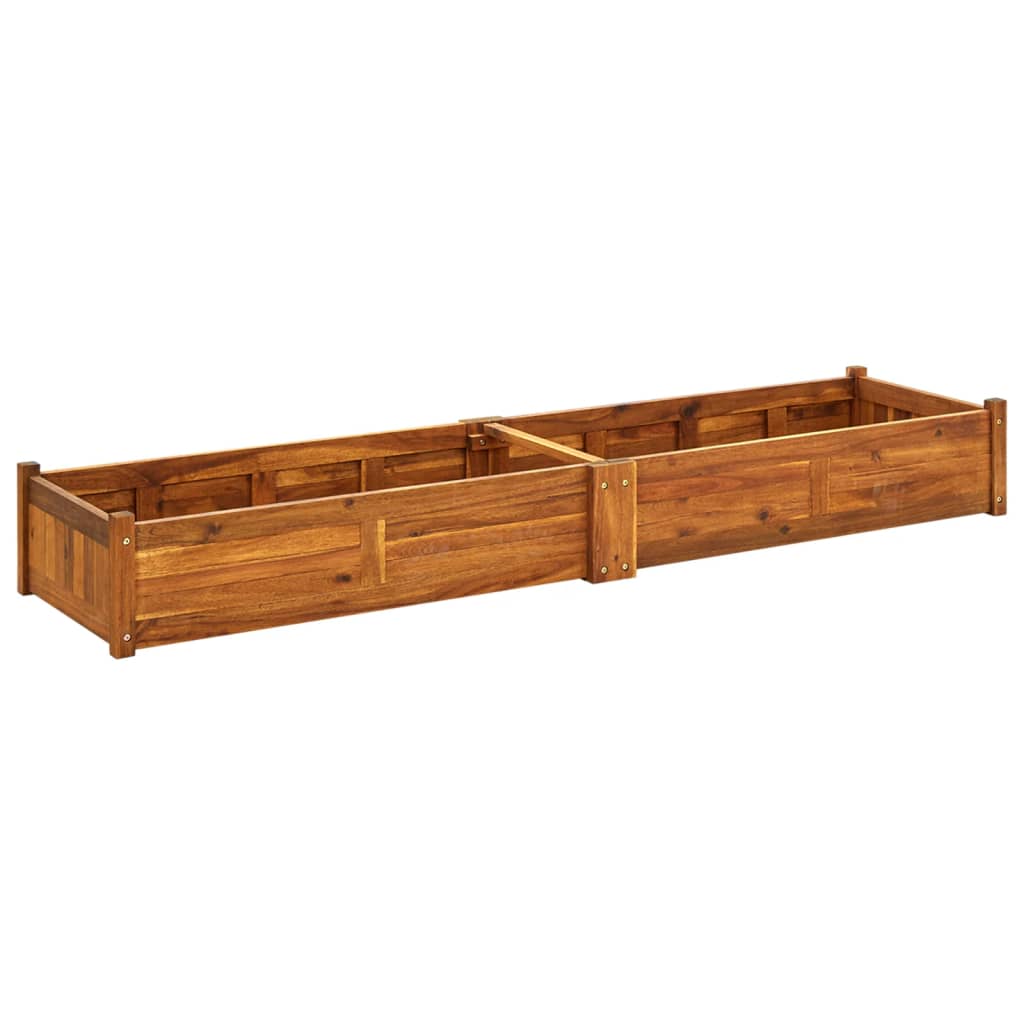 Jardinière，Pot de Fleurs Bois d'acacia 200x50x25 cm141682 - 2