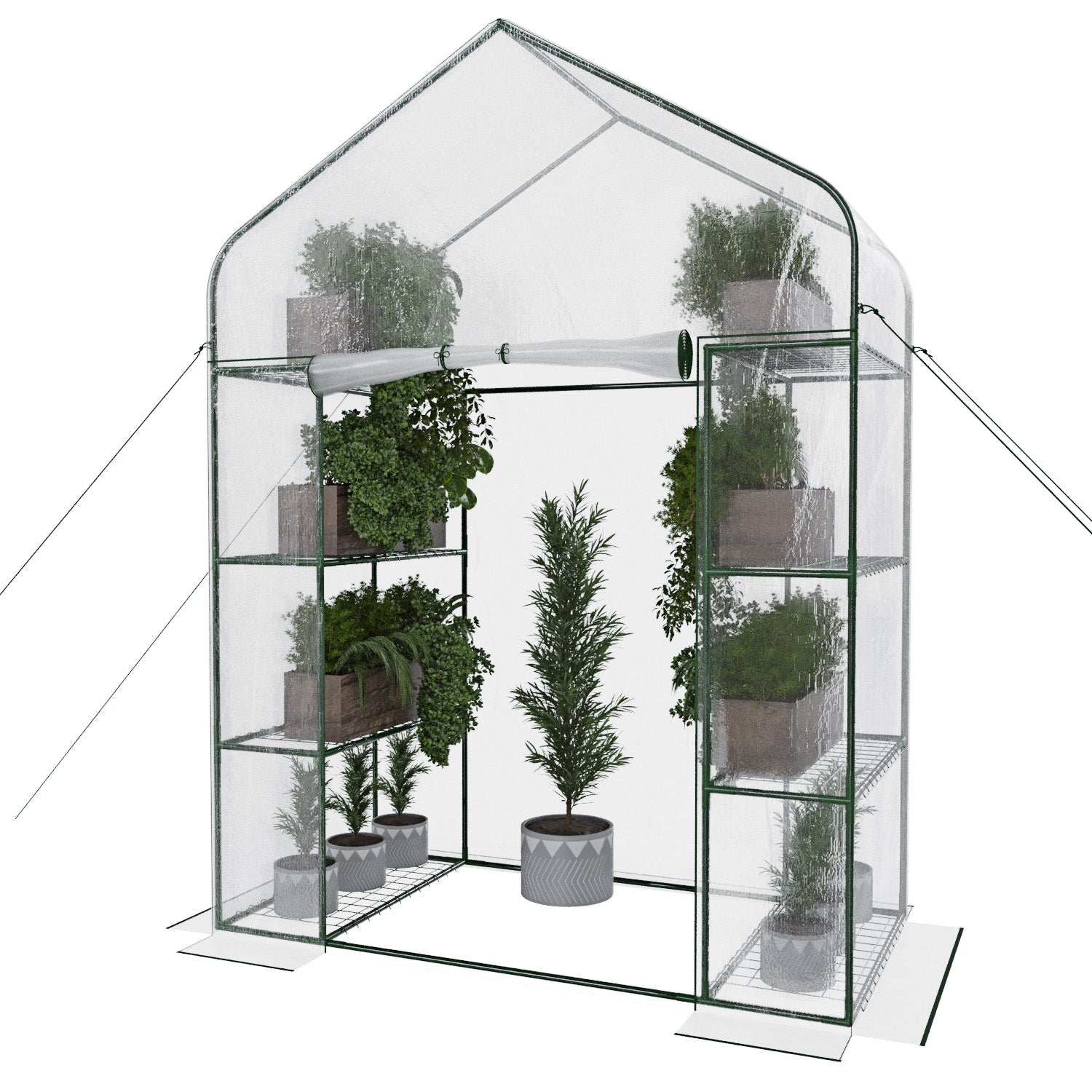 Smartmaxx Coperchio Trasparente Per Serra Interni 38x24x13 Cm Con 2 Valvole Di Ventilazione