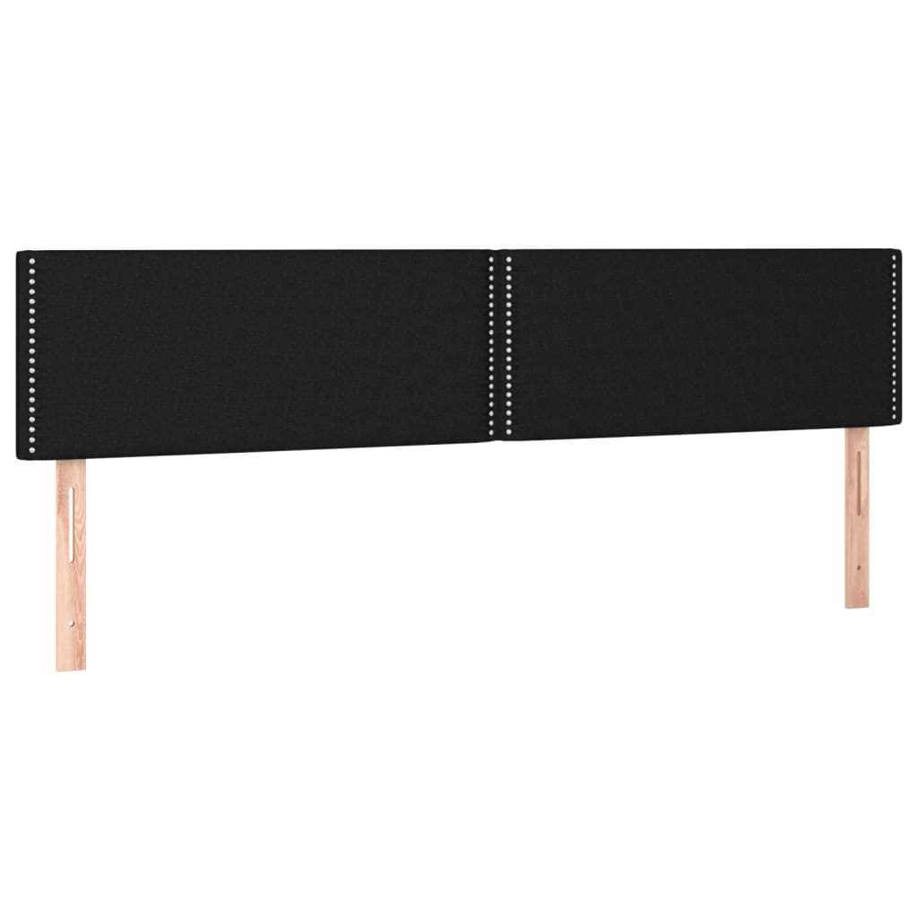 Cadre de lit sans matelas noir 120 x 190 cm en tissu - 8