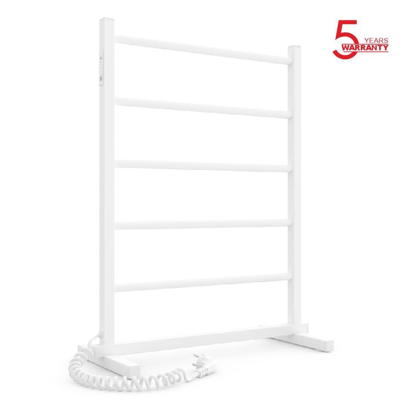 Grzejnik łazienkowy elektryczny Felicia 500x700 z minutnikiem ECO, 120W, Biały