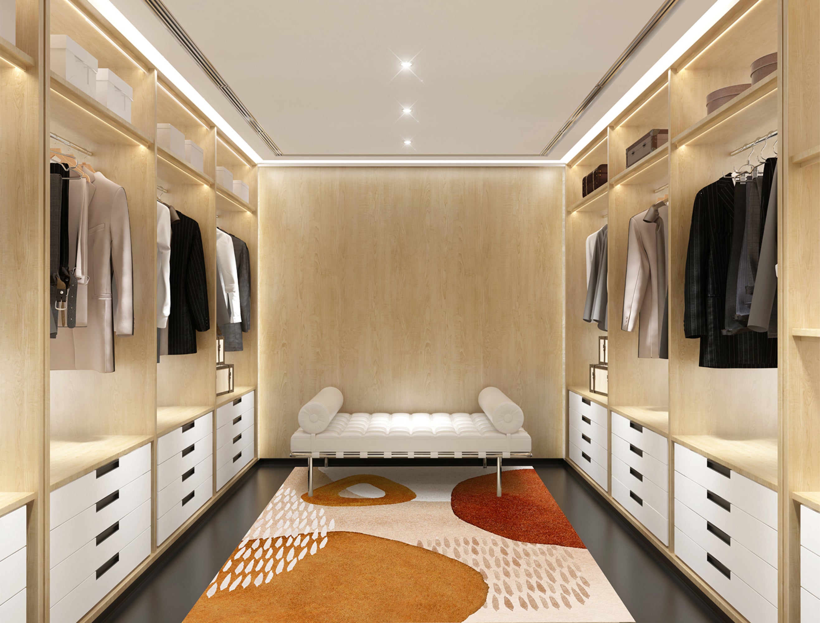 Tapis antidérapant en vinyle, Irina 133x200 cm - PVC imprimé, lavable, ignifuge, pour le salon et la cuisine, style moderne - 7