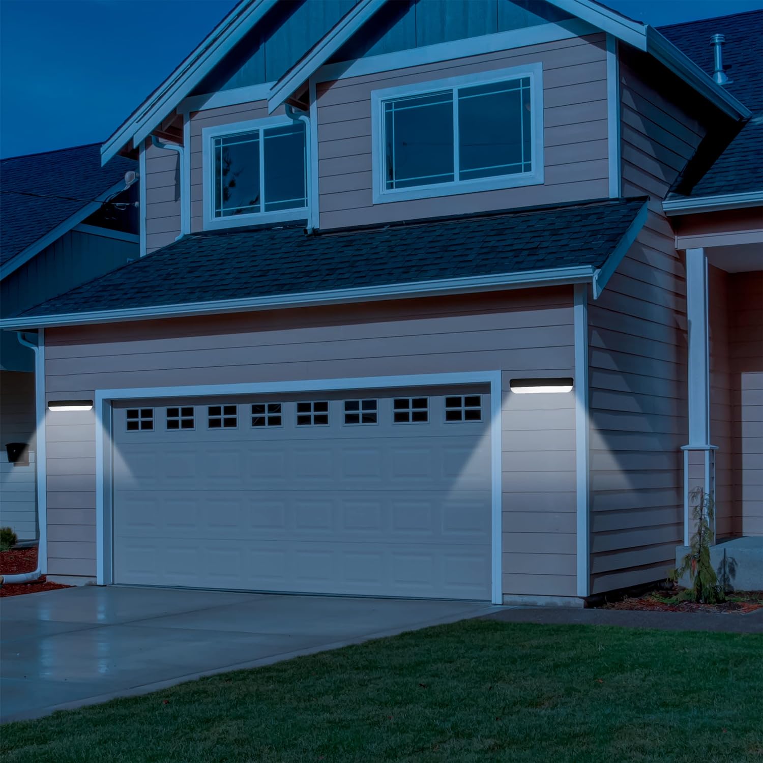Applique led da esterno a parete 12w ip65 lampada luce plafoniera muro
