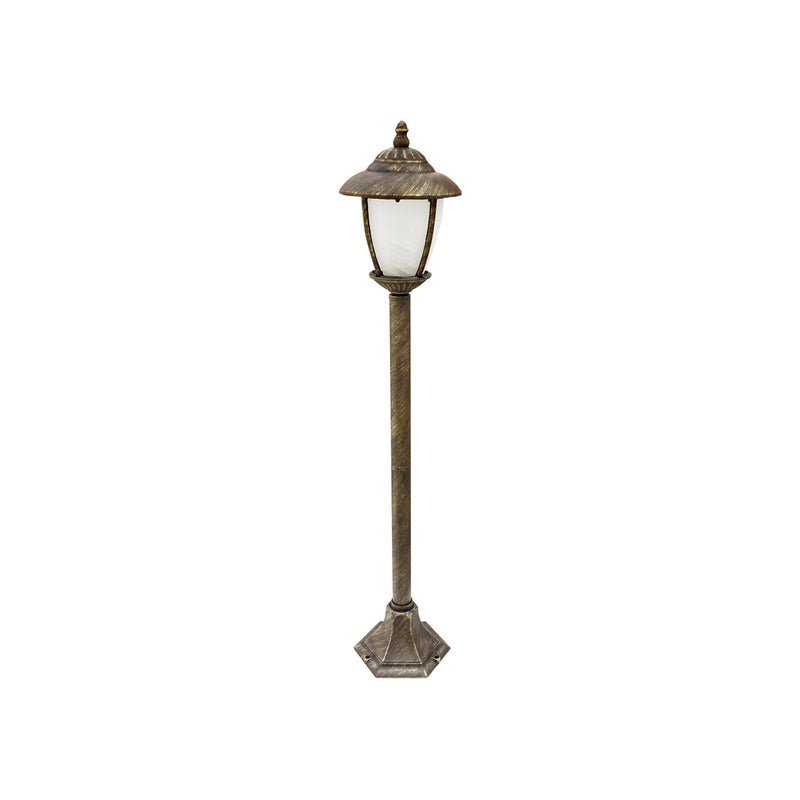 Lampa ogrodowa stojąca Madrid złoto antyczne 1xE27x60W IP43 wym: 105 x 20 x 20 cm metal Rabalux