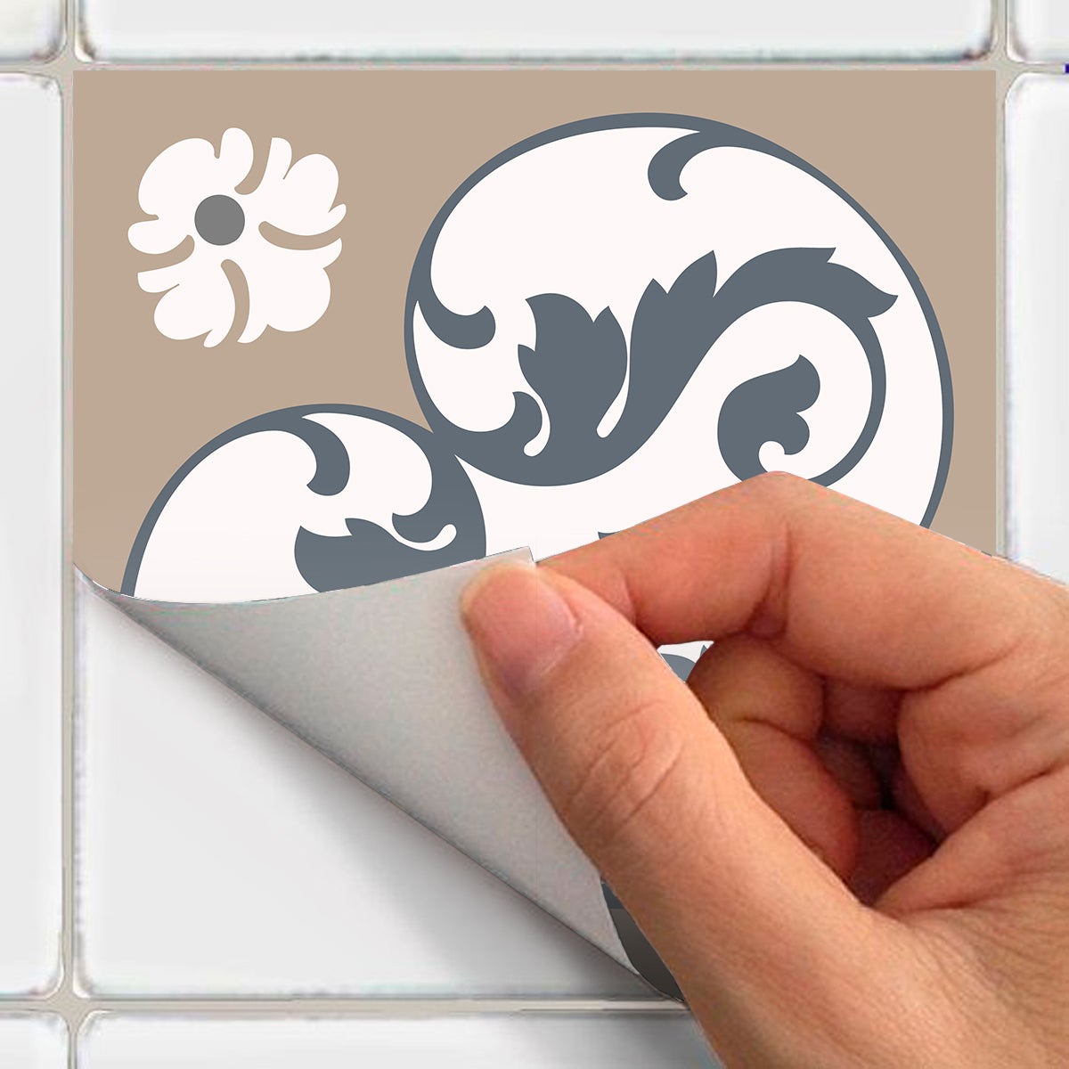 24 adesivi piastrelle di cemento azulejos cirinio - Sticker adesivo - adesivi murali - 24stickers15x15cm - 4