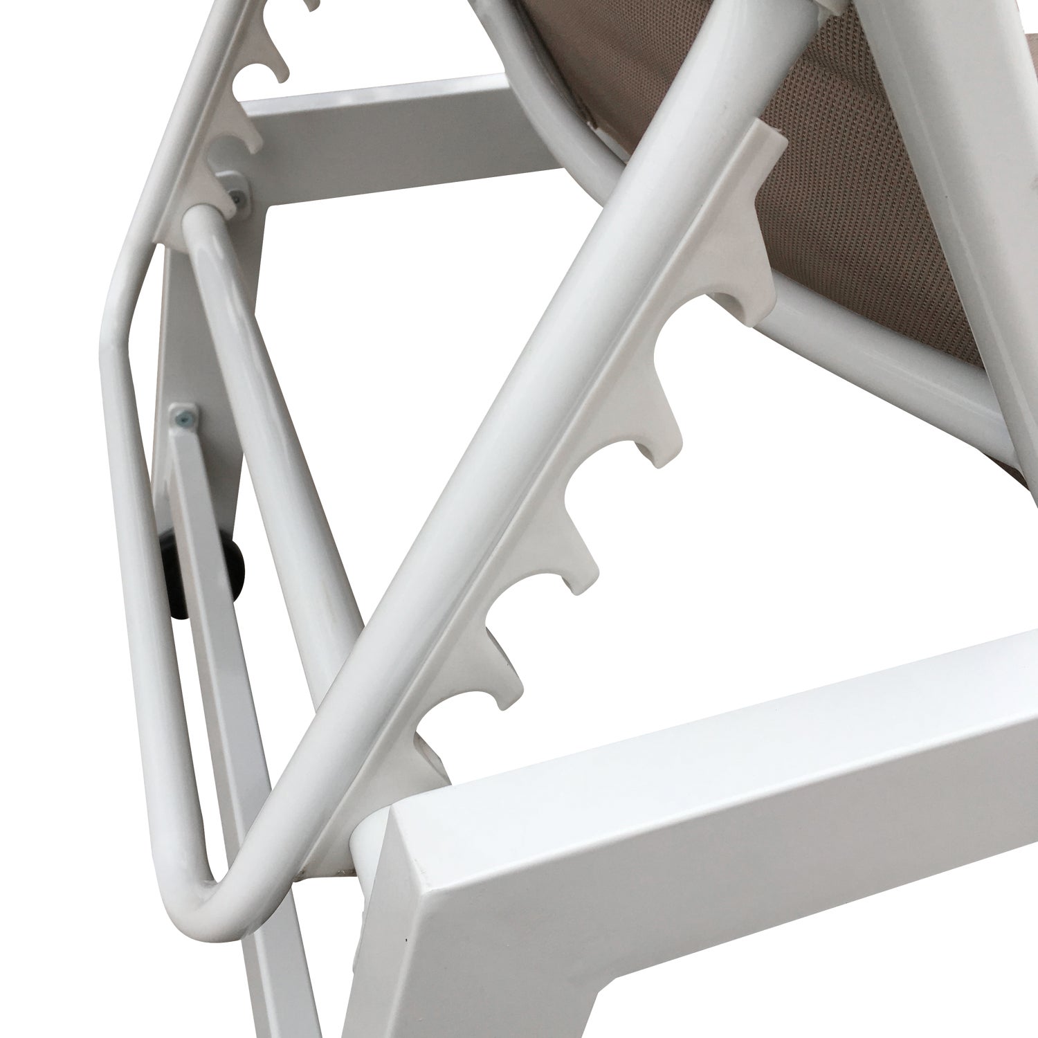 Bain de soleil taupe et blanc aluminium BARBADOS - 6