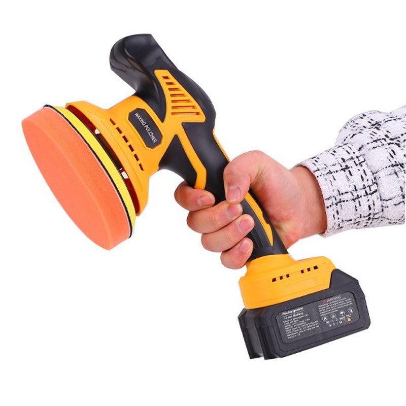 Polisseuse de voiture sans fil, adaptée aux automobiles, comprend des accessoires, norme européenne, 21V, 2 batteries, 1 chargeur (8 vitesses) - 4