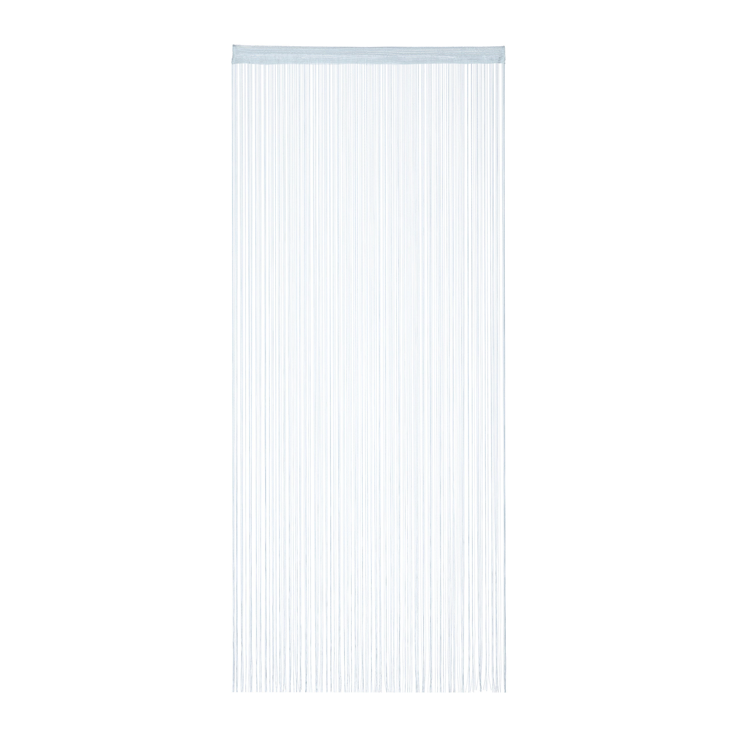 Relaxdays string curtain cortina de tirantes recortable para puertas y ventanas decorativa lavable 90 x 245 cm color pla