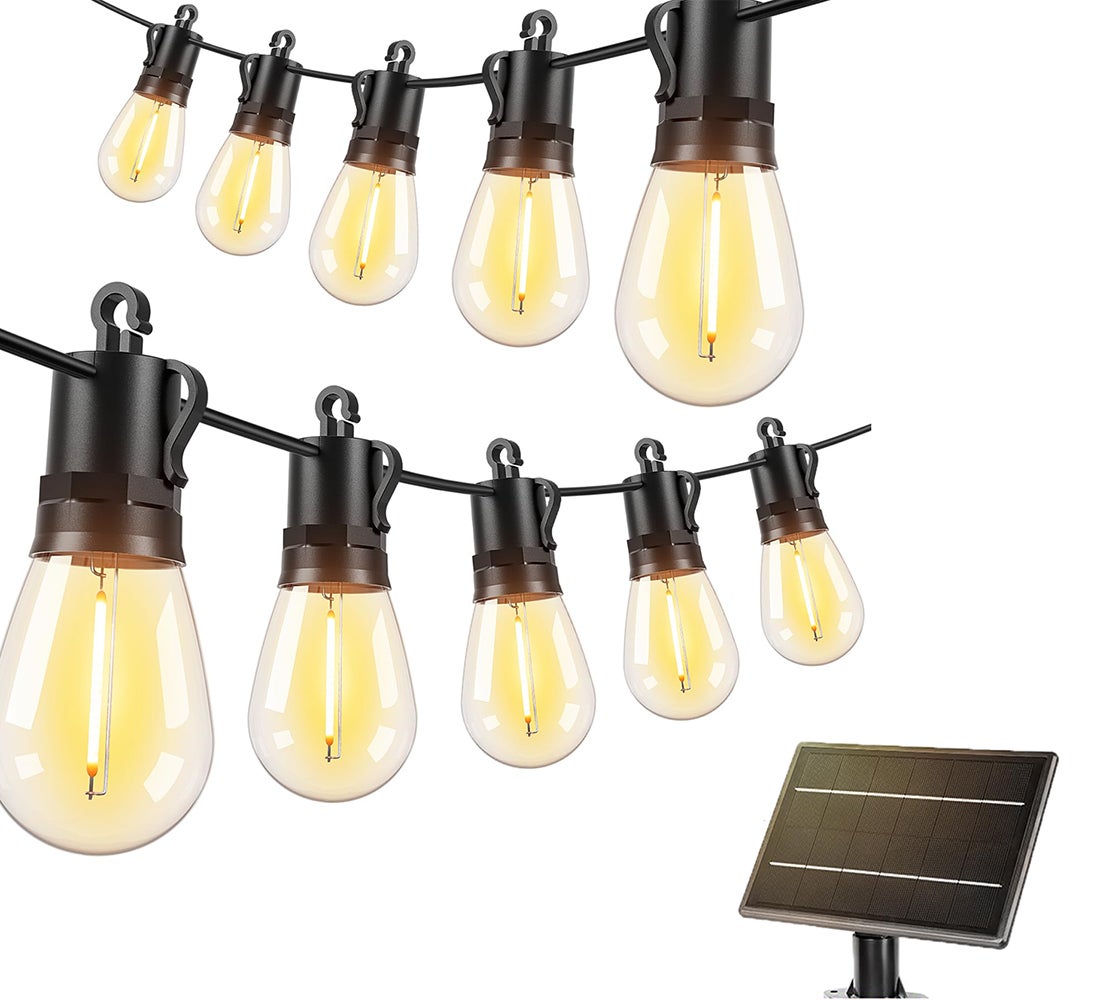 Peasur 3 Pacchi Luci Solari Esterno, 3 X 12M 120LED Catena Luminosa - Foto 11