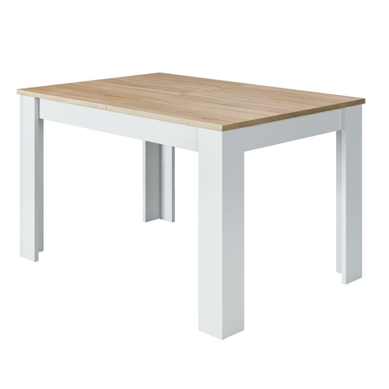 Leroy Merlin Mesa De Comedor Extensible Lino- Artik Y Roble Canadian Blanco 