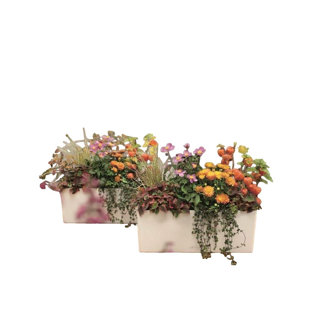 Pot Balconera Color 50 - kit complet, blanc - 50 cm - 2