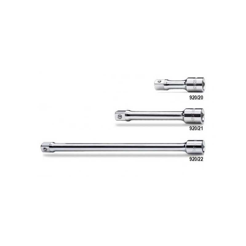 Beta 920/22 - Prolunghe con attacchi quadri maschio e femmina 1/2" cromate