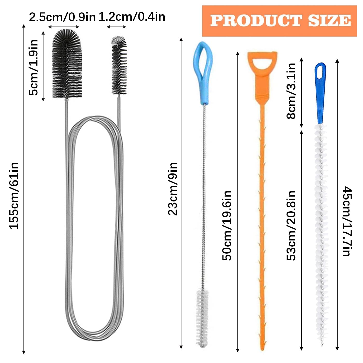 Furet Deboucheur Canalisation Professionnel, 5 Mètres X 6Mm Spirale