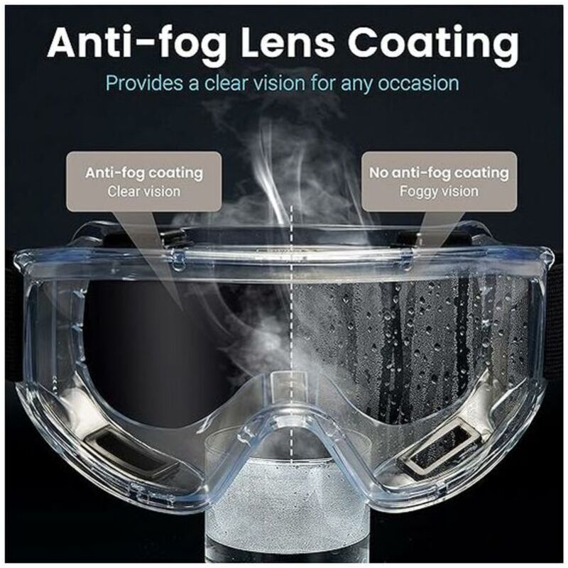 Lunettes de Protection Anti-buée Surlunettes de Sécurité Anti-rayures Idéal pour Bricolage, Chimie, Travaux, Chantiers, - 2