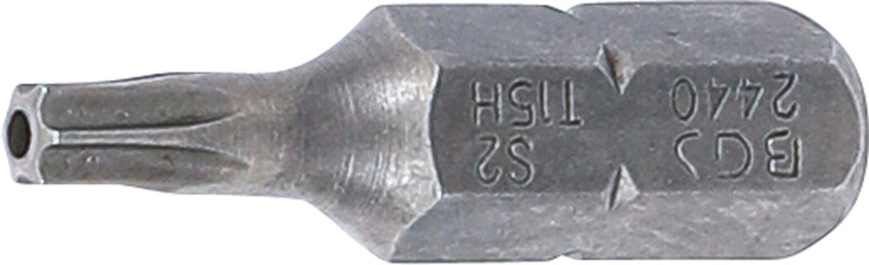 BGS Bit T15 con foro, 6,3 mm, 1/4 pollici, 2440