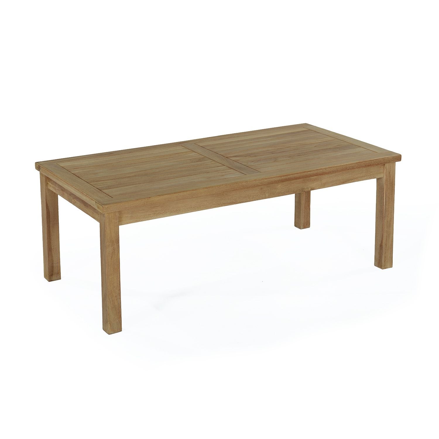 Table basse rectangulaire en teck massif Coffee 120 x 60 cm - 2