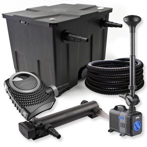 Kit Filtration Bassin SunSun Complet - Filtre 90000L, Pompe 12000L/h, UV 36W, écumeur