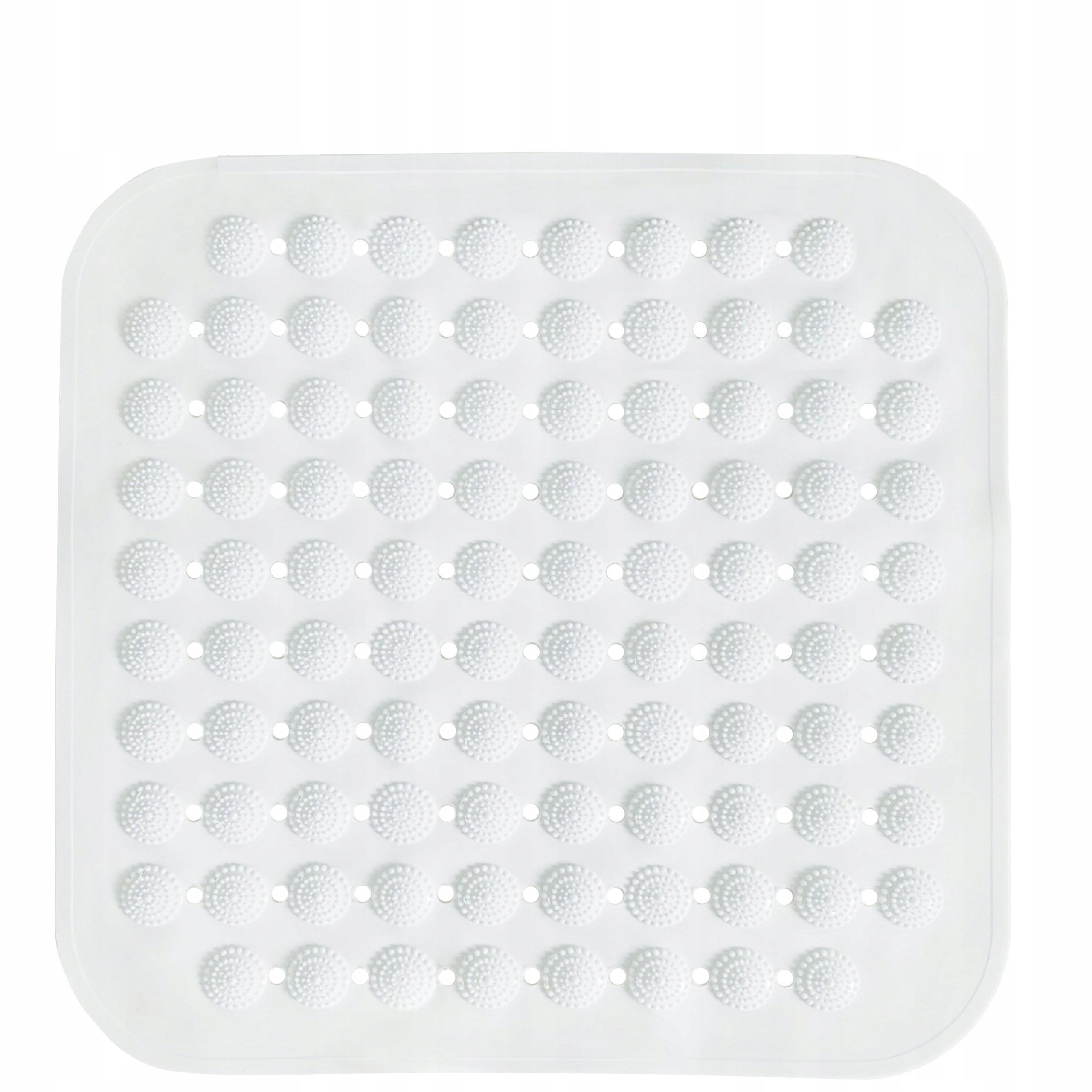 Mata antypoślizgowa Sepio 43,5x43,5 kwadratowa pod prysznic i wanny biała