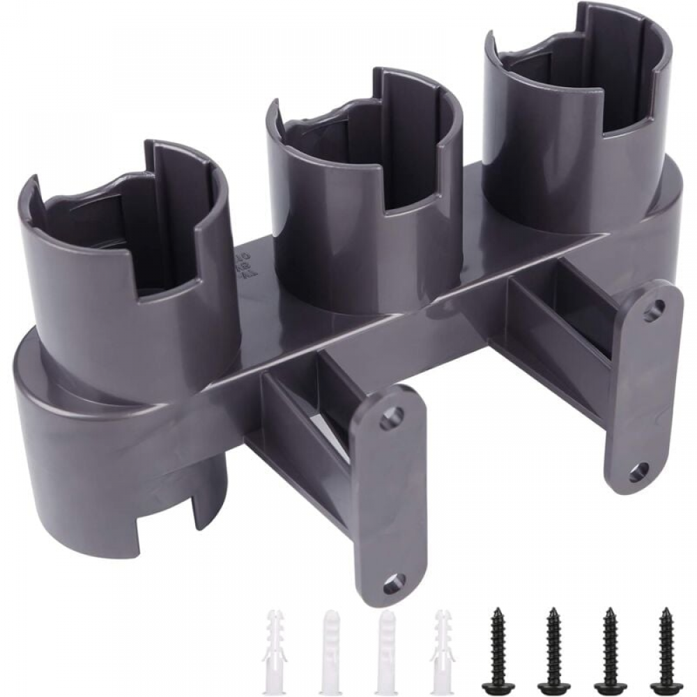Zestaw adaptera/konwertera do uchwytu ściennego na akcesoria do odkurzaczy Dyson V11, V10, V8 i V7 (szary, zawiera torbę z częściami)