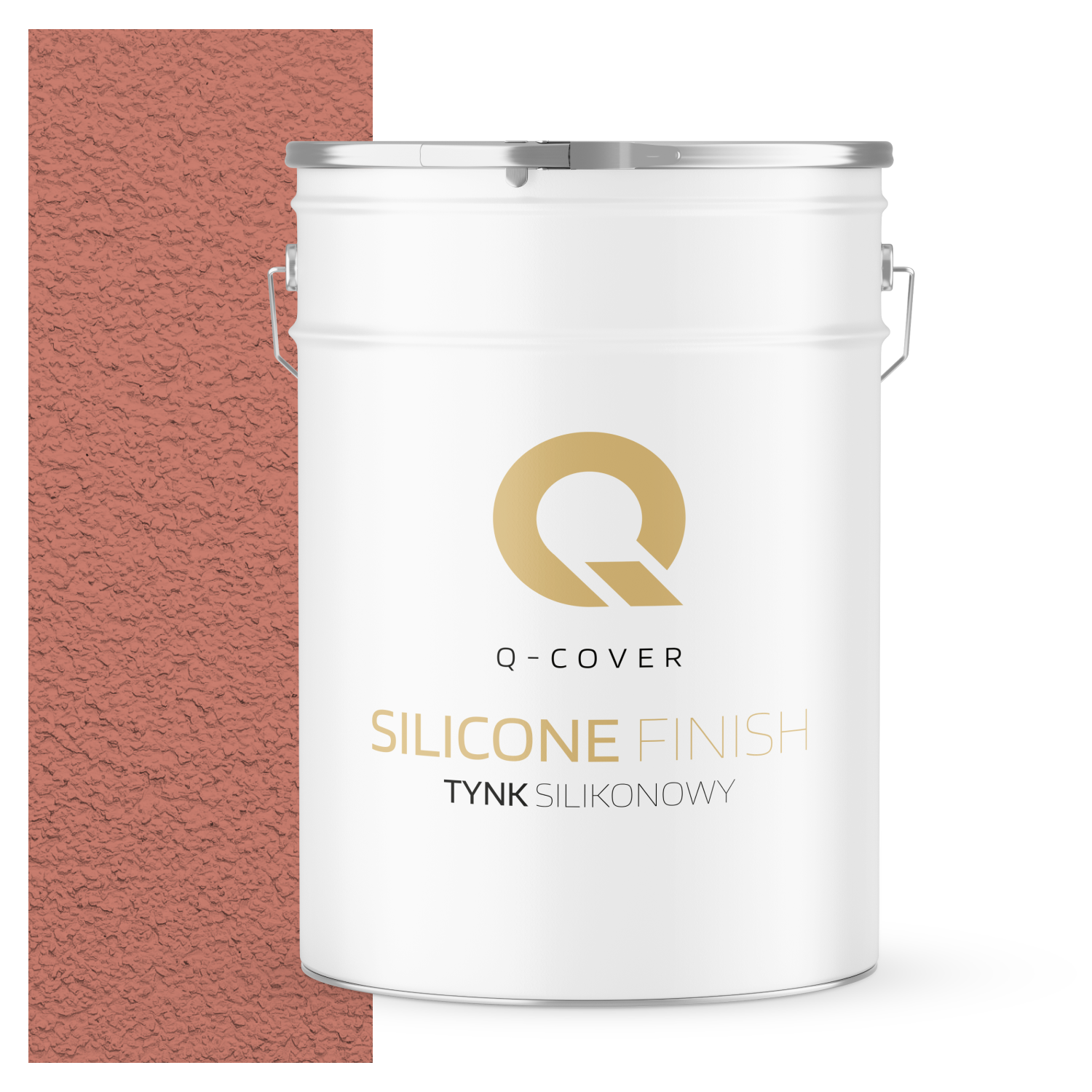 Tynk Silikonowy Elewacyjny Baranek 1.5mm Q-Cover Łososiowy F315 25KG