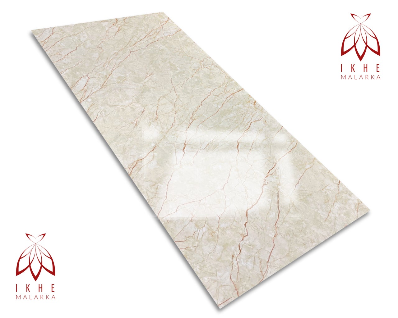 Panneau mural effet marbre – Revêtement PVC 120x60 cm | 2,5 mm | Résistant à l'eau, aux UV et à l'humidité | Alternative aux carreaux Beige01 - 6