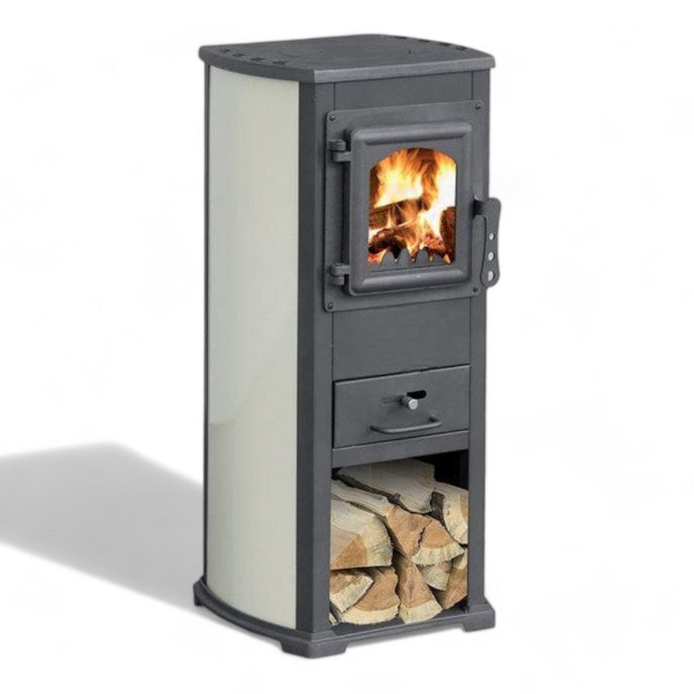 forno di riscaldamento, fornelli da campeggio all'aperto, stufa a legna portatile per tenda, stufa mobile per riscaldamento del fuoco, stufa da cucina per interni ed esterni (dimensioni: 40 58 cm