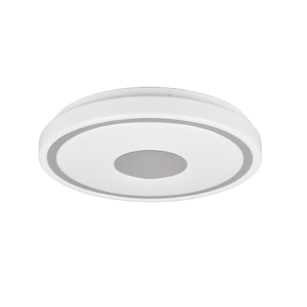 Plafon Bunda okrągły srebrno-odcienie srebra-biały LED 16W 4000K 2000lm wym: 5 x 33 cm IP20 tworzywo sztuczne RL