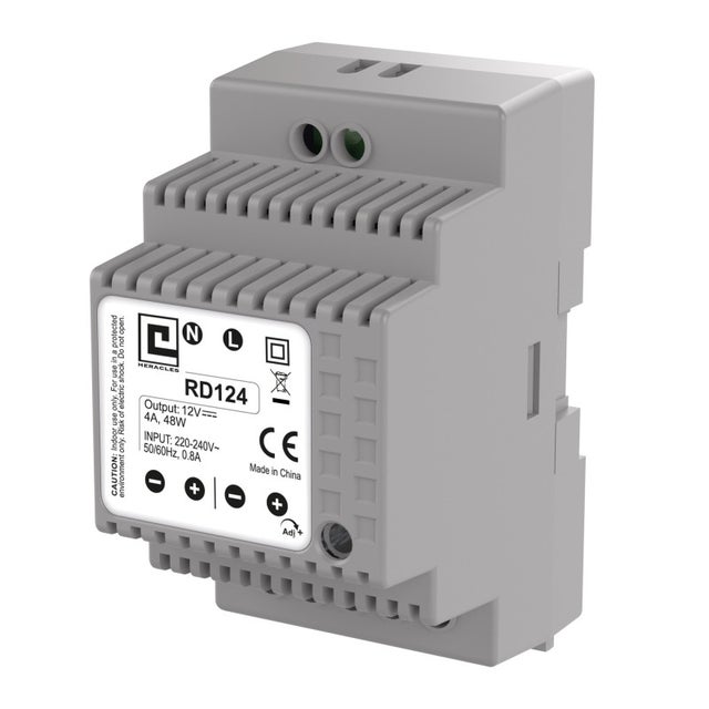 Alimentation à découpage rail DIN 3MOD 4A 48W HERACLES PCA ALIMRD124