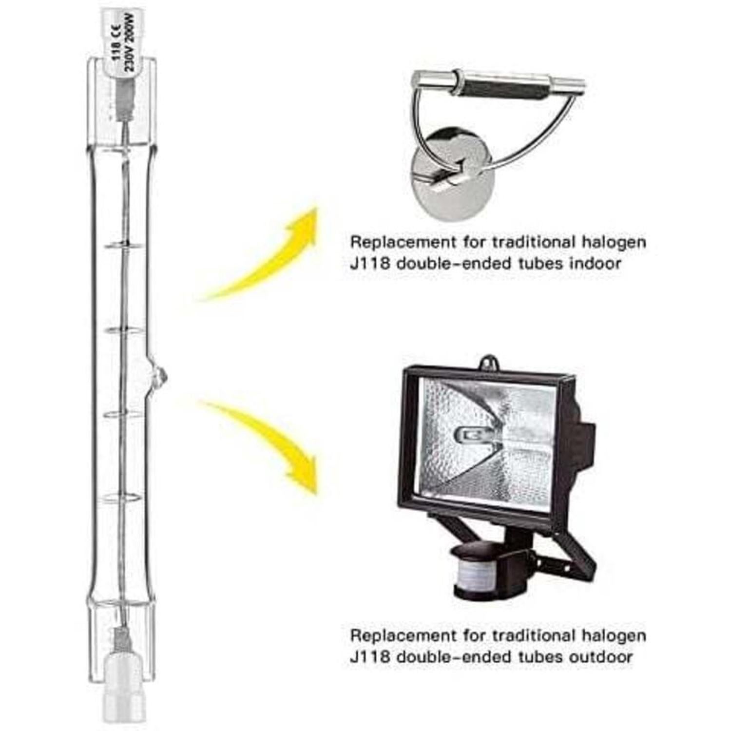 Confezione da Lampadina Alogena Asta Alogena Lampadina Alogena Lampada Asta Alogena Dimmerabile per Faretto da Cantiere - 2