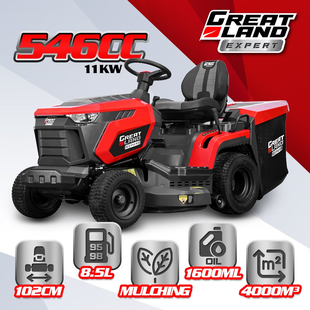 Tracteur tondeuse 546cc - largeur de coupe 102cm - Boîte hydrostatique - 2