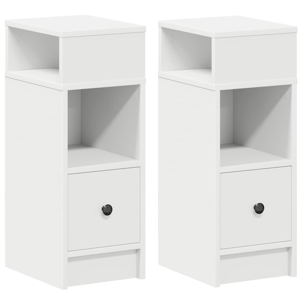 Lot de 2 Tables de chevet，Table d'appoint, Table de nuit pour Salon ...