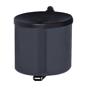 Kaiserkraft Posacenere Da Muro Di Sicurezza – Lamiera D'acciaio, Rosso, Altezza 145 Mm, Capacità 2,25 L - 2