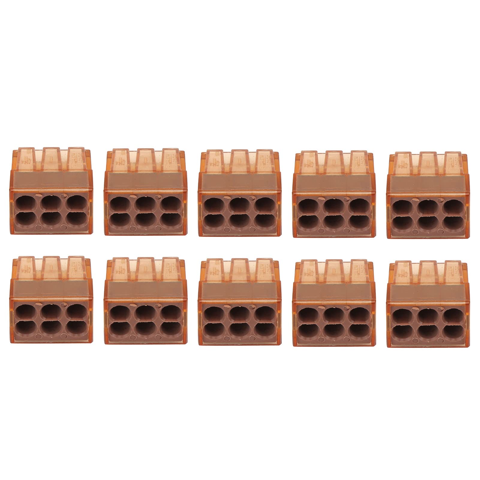 10 pezzi Connettore a filo di spinta 0,754,0 mm Conduttore rapido Materiali ausiliari elettrici industriali (PCT-606) - 7