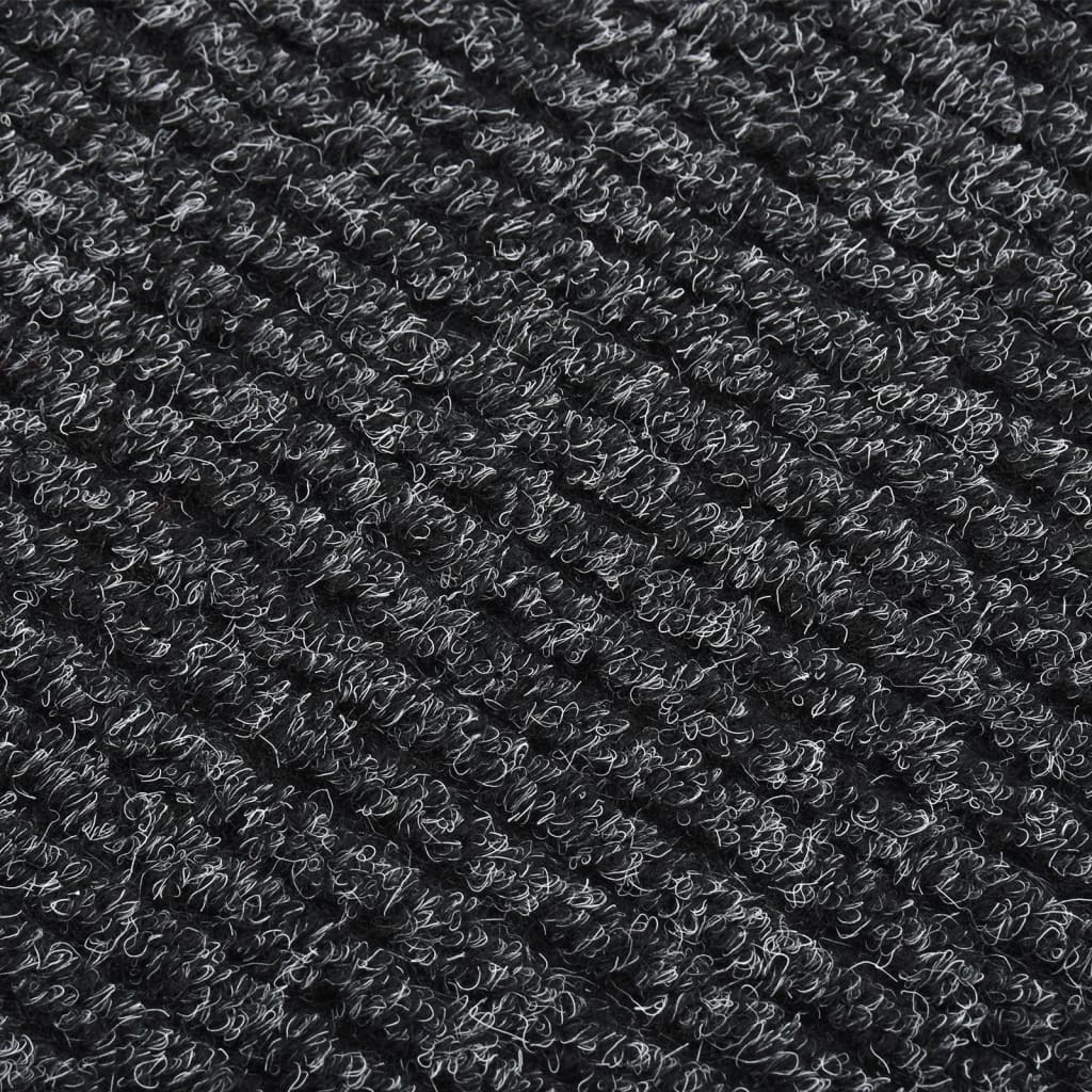Alfombra de dormitorio | felpudo | alfombra de pasillo atrapa suciedad 100x450 cm gris antracita cfw31420