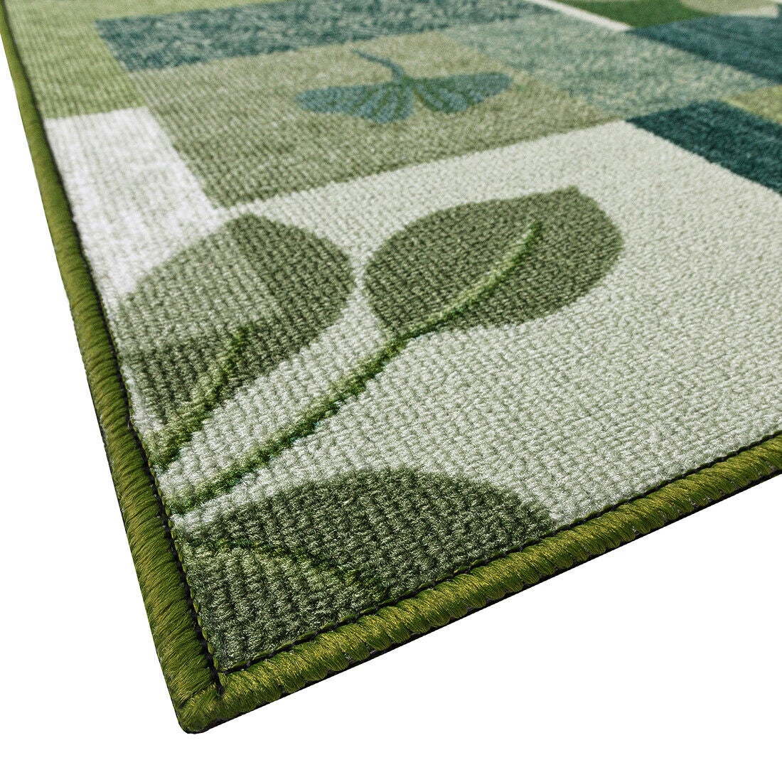 Tappeto Da Cucina Lavabile In Lavatrice, Antiscivolo E Morbido In Poliestere – Venduto Al Metro E Personalizzabile (110x400 Cm, Verde Scuro)