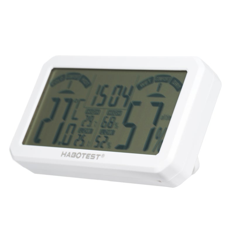 DOOMAY Mini hygromètre d'intérieur numérique avec bouton d'interrupteur Celsius Fahrenheit, hygromètre, surveillance de la température pour chambre de bébé