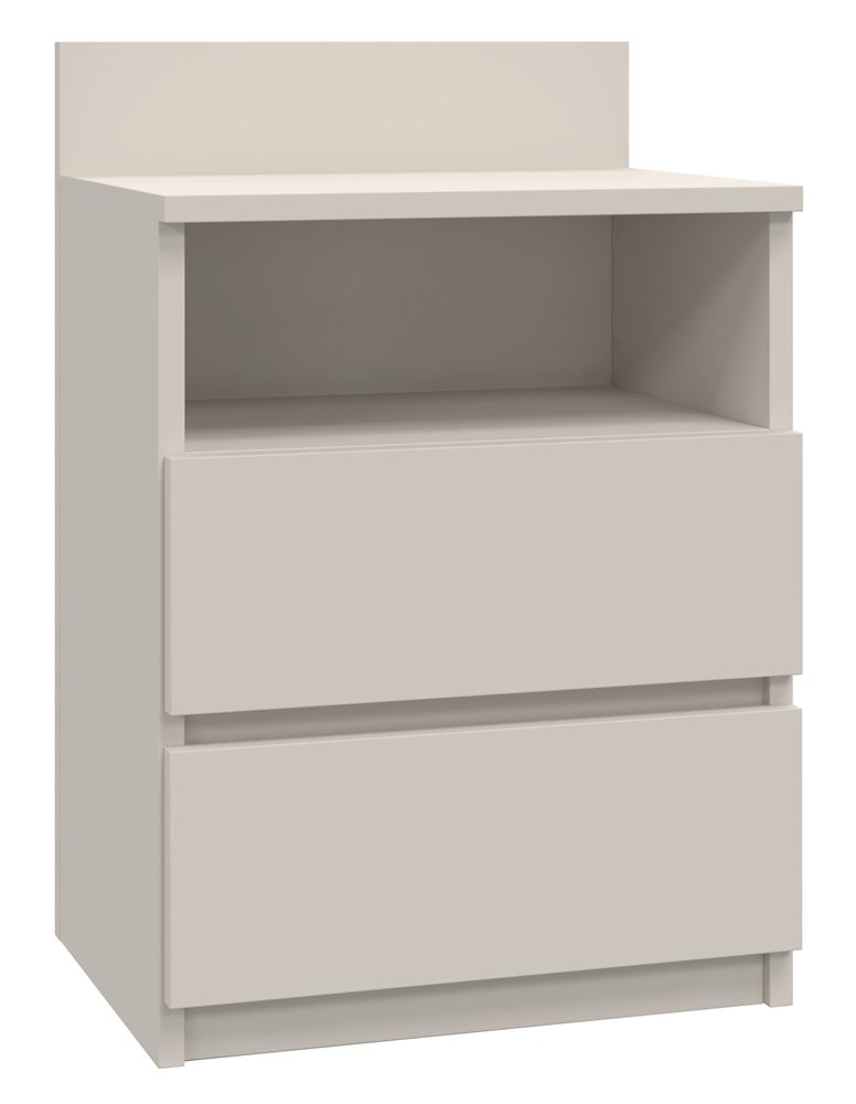 Szafka Nocna Topeshop Malwa M1 Kaszmir Beż Z 2 Szufladami 32x40x59 cm 1 szt.