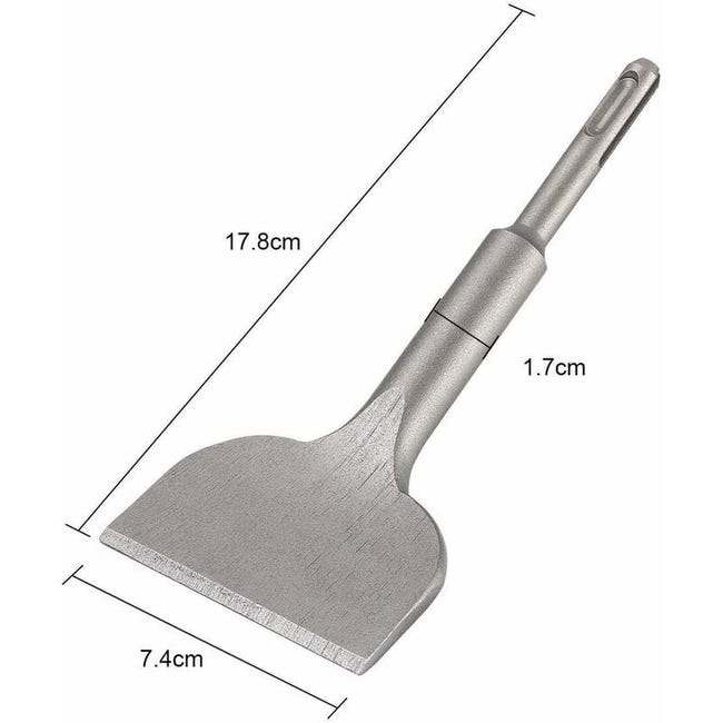 Burin Sds Plus Carrelage, 180mm X 75mm Série D'élargissement De Haute Qualité, Ciseau À Tuiles Courbé Ciselé Pour La Céramique Et Les Carreaux De Sol - 3