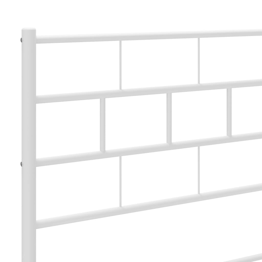 Tête de lit métal blanc 180 cm - 6