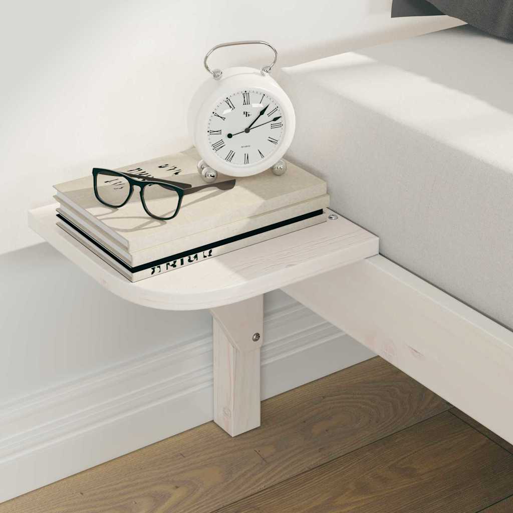 Cadre de lit avec tables de chevet, blanc, pour la chambre, 180 × 210 cm - 4