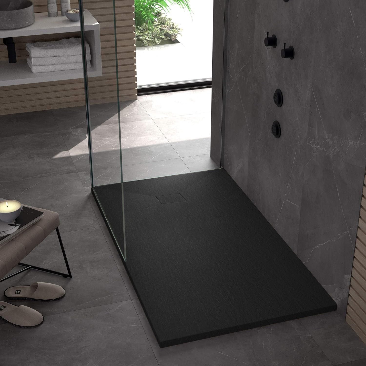 Brodzik Do Kabiny Prysznicowej Rea Magnum Czarny 120 X 80