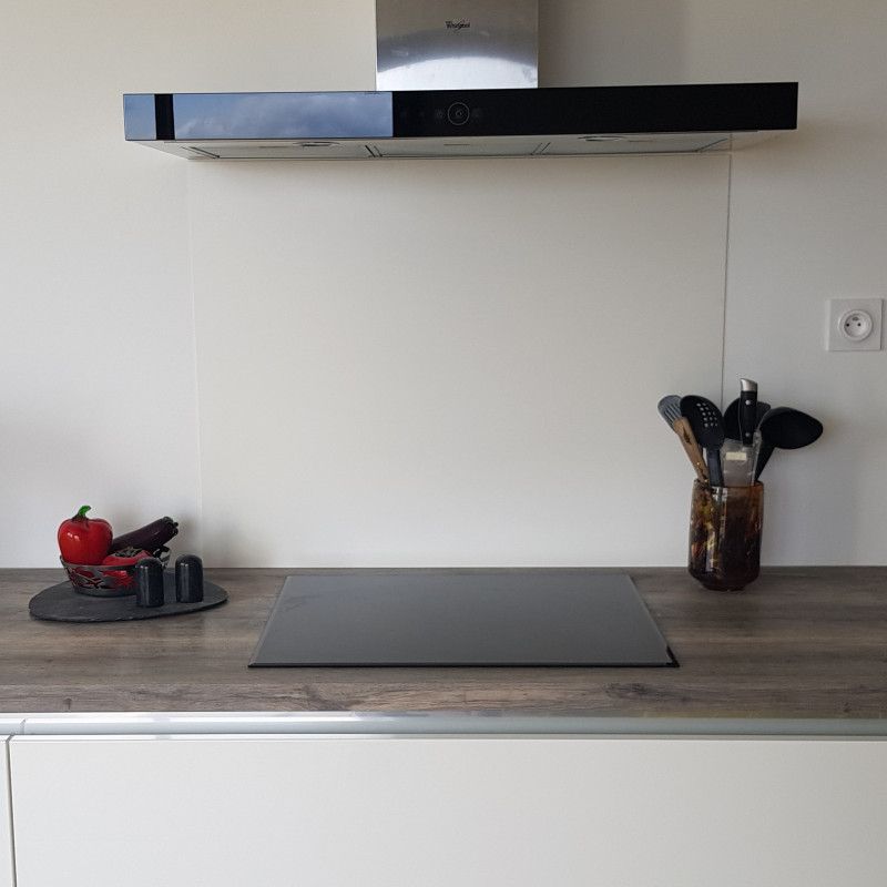 Crédence Aluminium Blanc Pur ral 9010 SAT H 60 cm x L 60 cm - 3