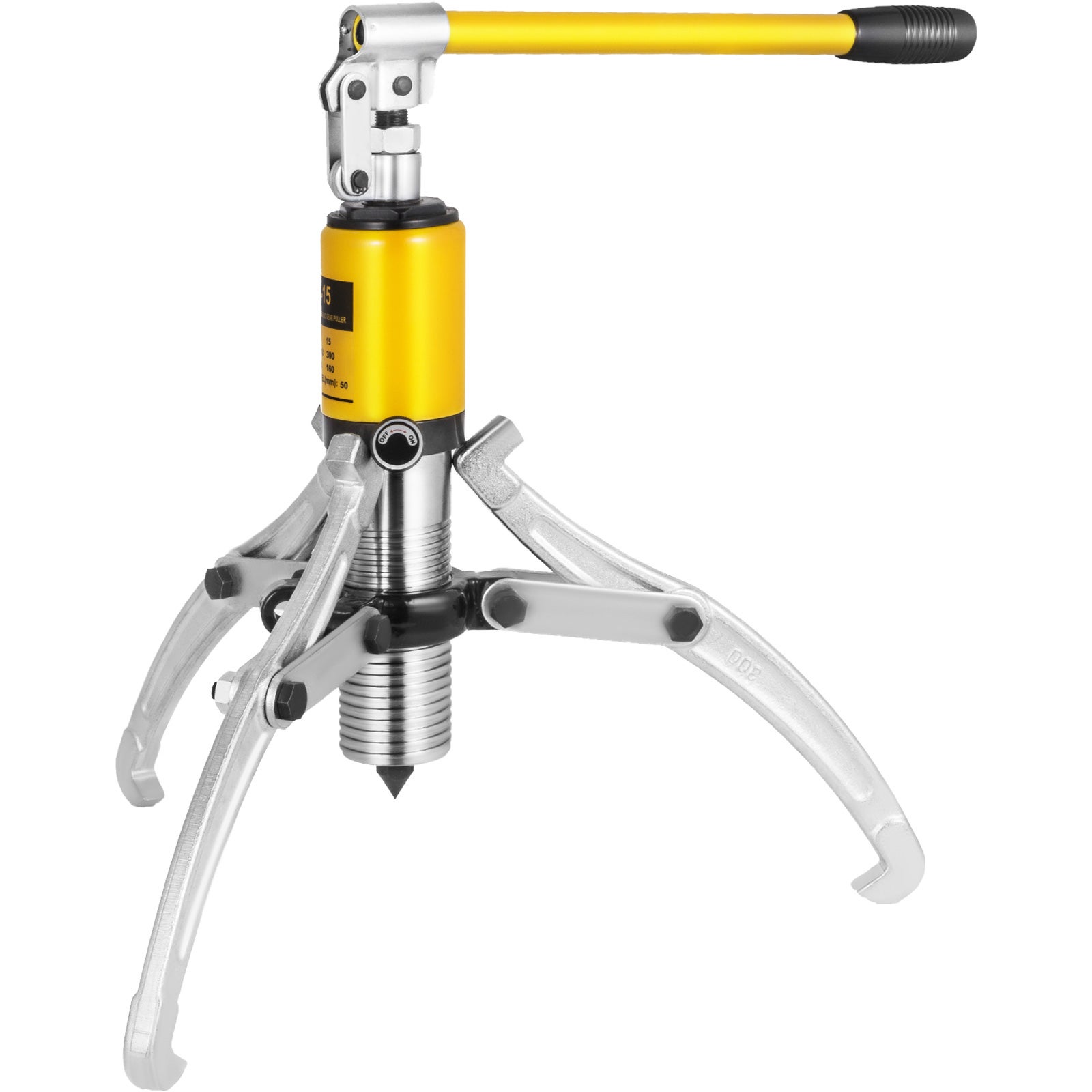 Ściągacz hydrauliczny 15T Hydrauliczny ściągacz piasty koła Ściągacz koła zamachowego 3 szczęki Hydrauliczny ściągacz do przekładni/łożysk/łożys VEVOR