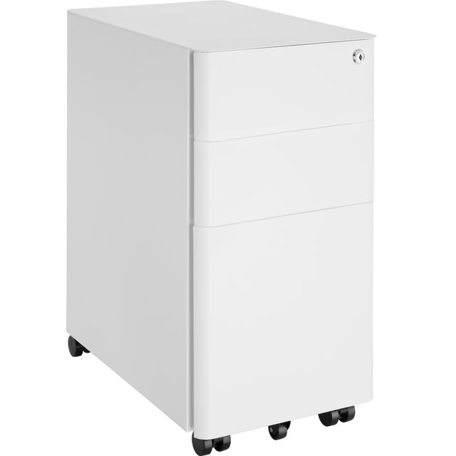 TECTAKE Cajonera con ruedas y cerradura de acero con recubrimiento en polvo