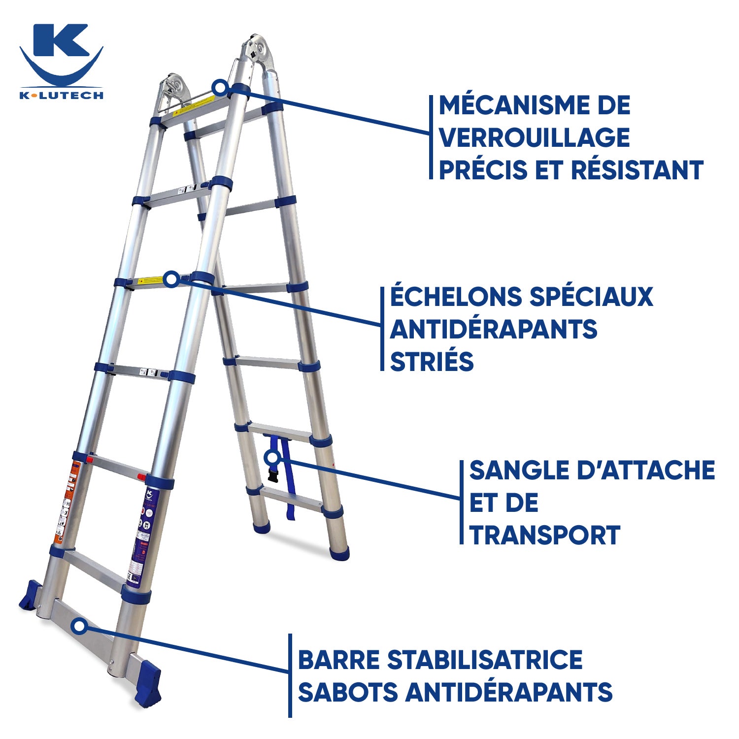 Lot De 2 Serrures De Sécurité Pour échelle D'extension - Remplacent Les Pièces D'origine, Neuves
